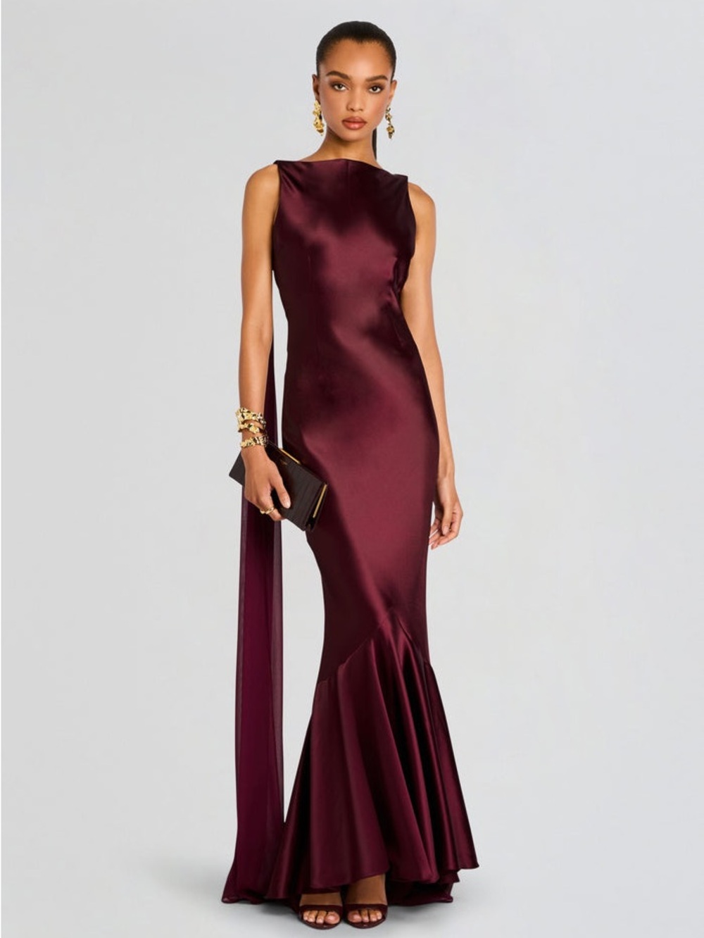Retrofête Maroon Dress